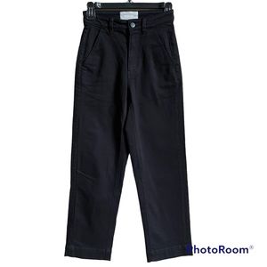 Everlane The Straight Leg Crop in Black Size 00 Utilitarian Craftsman Minimalist